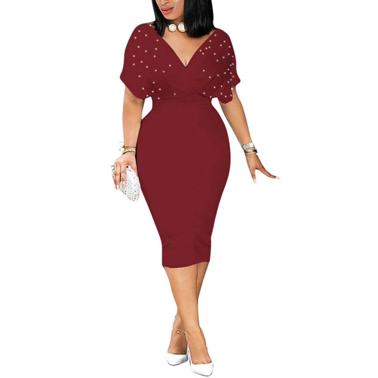 ladies formal dresses for office bodycon  Casual Wear to Work Business Pencil Dress