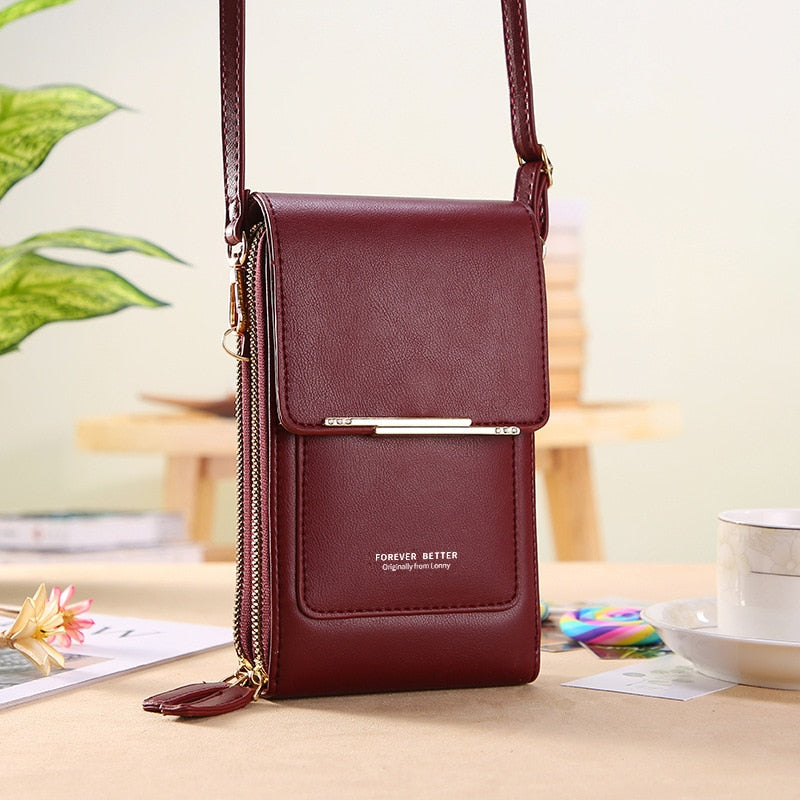 Buylor Bolsas Women&#39;s Bag 2023 Trend Handbags Soft Leather Wallets Touch Screen Cell Phone Purse Fashion Crossbody Shoulder Bags