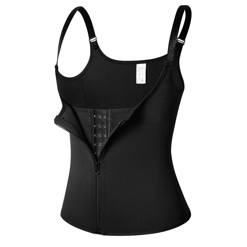 Women Waist Trainer Vest Corset Sauna Sweat Suit Compression Shirt Slimming Body Shaper Workout Tank Tops Weight Loss Shapewear