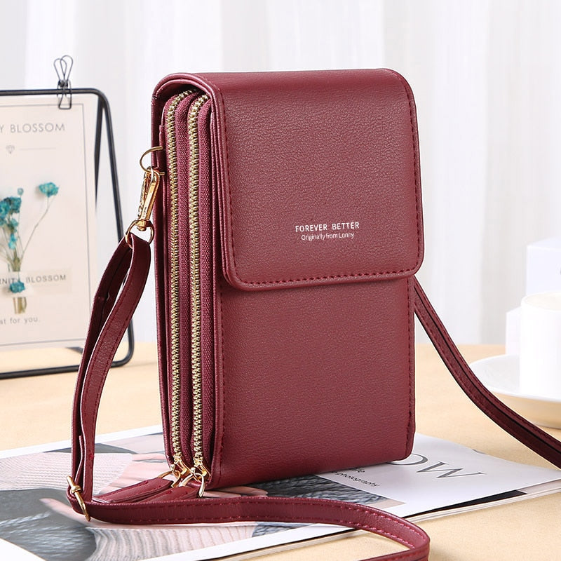 Buylor Bolsas Women&#39;s Bag 2023 Trend Handbags Soft Leather Wallets Touch Screen Cell Phone Purse Fashion Crossbody Shoulder Bags