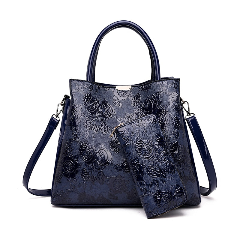 2022 New Brand Luxury Handbags Women Bags Designer Rose Print Tote Bag Fashion Shoulder Crossbody Bags for Women Travel Handbag