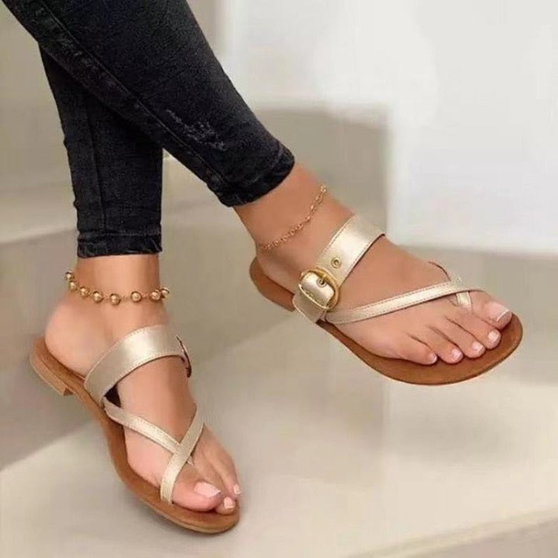 Flip Flops Clip Toe Flat Sandals Summer