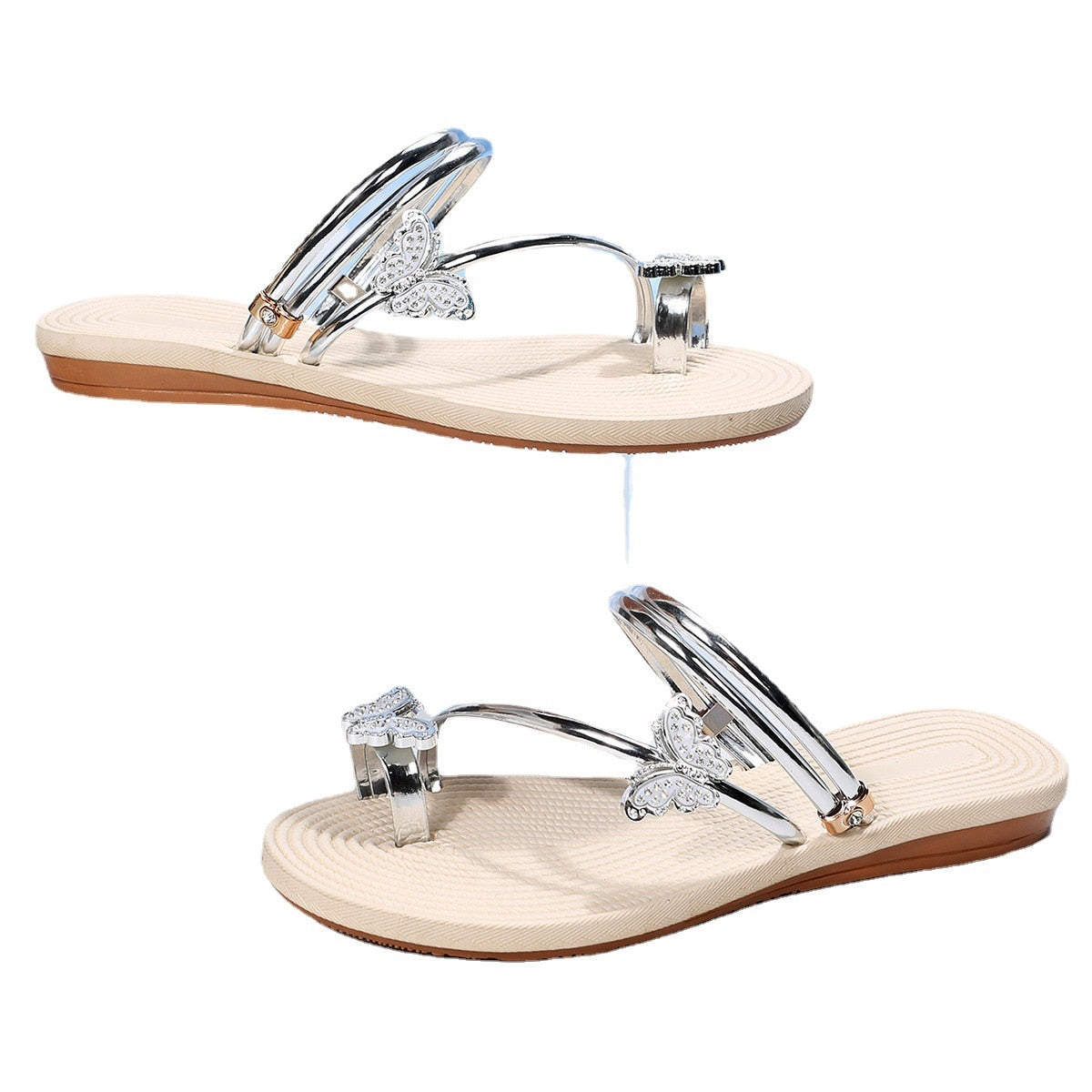 Butterfly Toe Sandals, Beach Sandals, Occidental Slippers