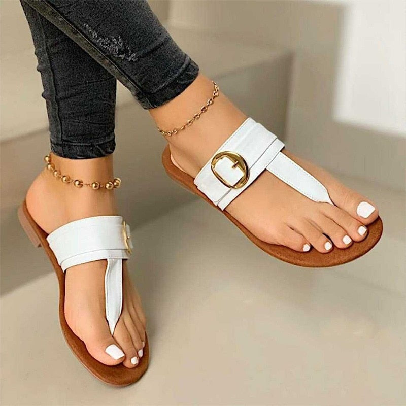 Flip Flops Clip Toe Flat Sandals Summer