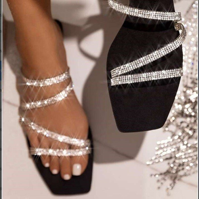 Rhinestone Rainbow Women Sandals