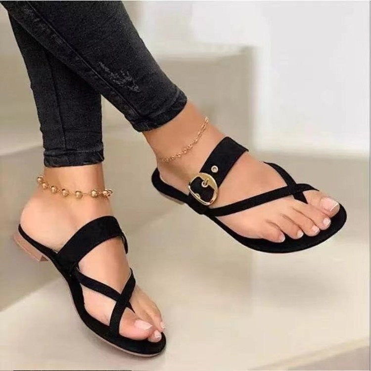 Flip Flops Clip Toe Flat Sandals Summer