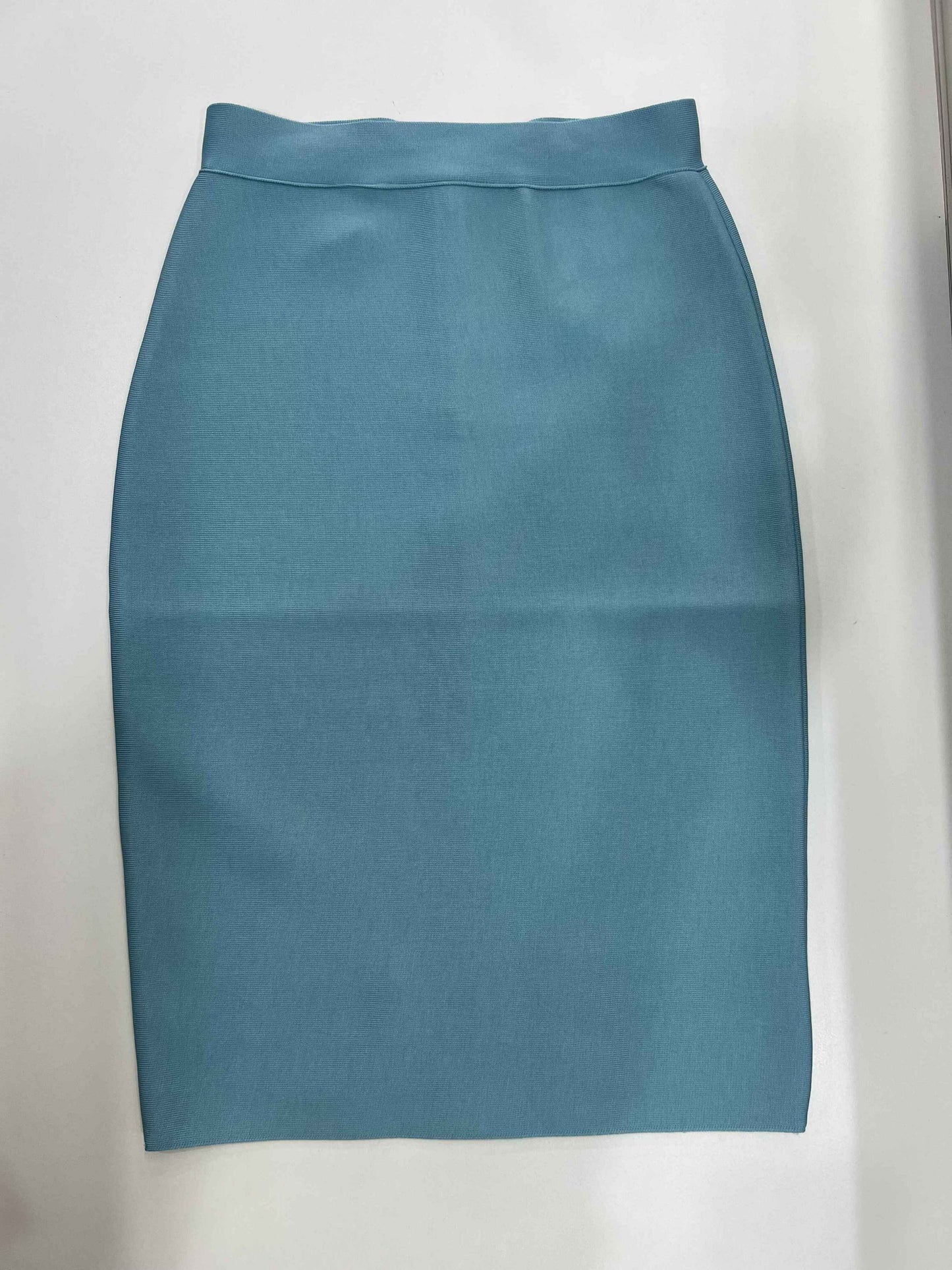 60CM Knee Length Stretch Bandage Skirts Women Candy Color Bodycon Pencil Skirt Ladies Elegant Office Business Formal XL XXL