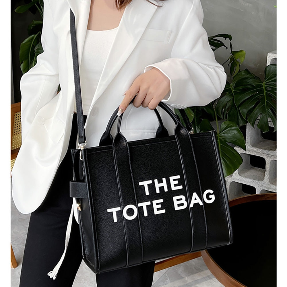 The tote bag For Women Crossbody Female Handbag New Solid Words Lette Leisure Large Bag,Luxury Fashion bag,designer bag for 2023