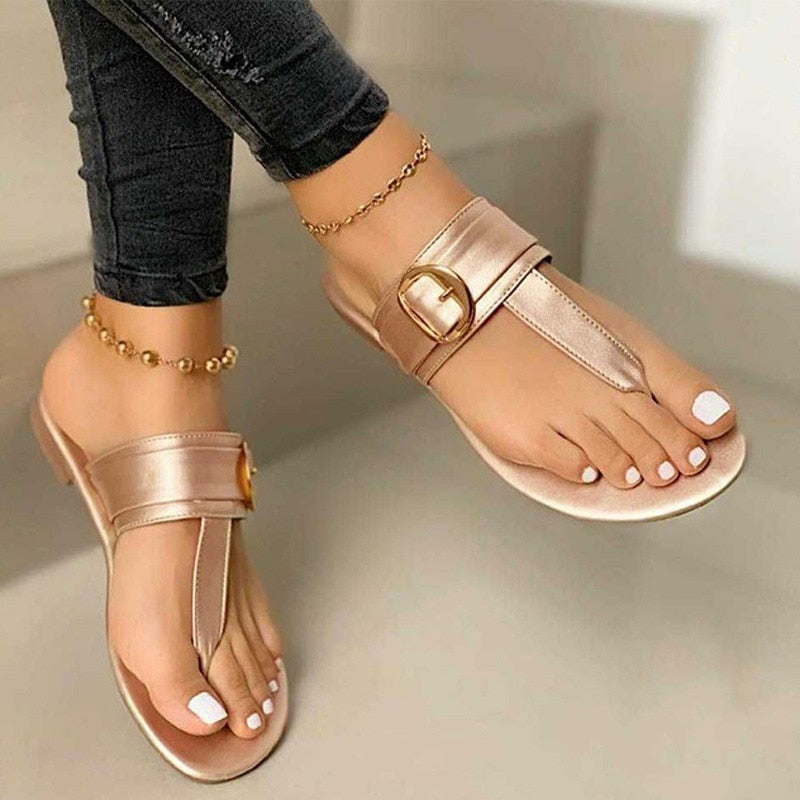 Flip Flops Clip Toe Flat Sandals Summer