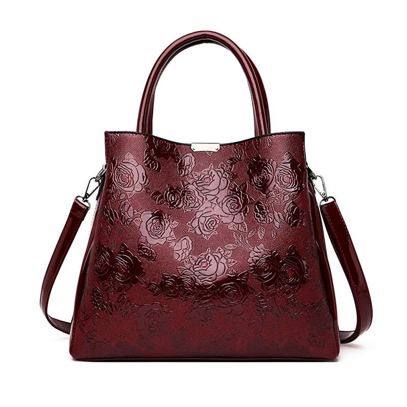 2022 New Brand Luxury Handbags Women Bags Designer Rose Print Tote Bag Fashion Shoulder Crossbody Bags for Women Travel Handbag