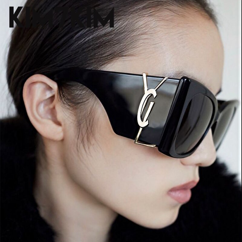 Oversized Cat Eye Sunglasses Women 2023 Luxury Brand Designer Fashion Big Frame Square Sun Glasses Female Gradient Shades UV400