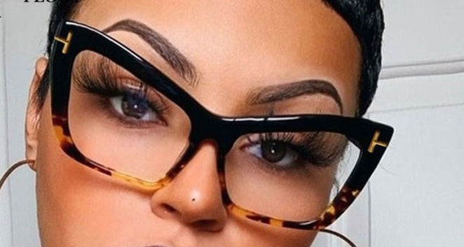 Cat Eye prescription Frames Glasses Women Retro Optics Spectacle Frame Personality Fashion Eyeglasses Luxury Brand Designer